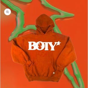 Boy of the year BOTY Orange XL NWOT hoodie with pockets so cute